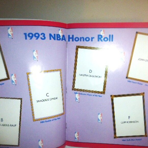 1993-94 Basketball STICKER ALBUM Magazine NBA Collectible Cards - Picture 4 of 6